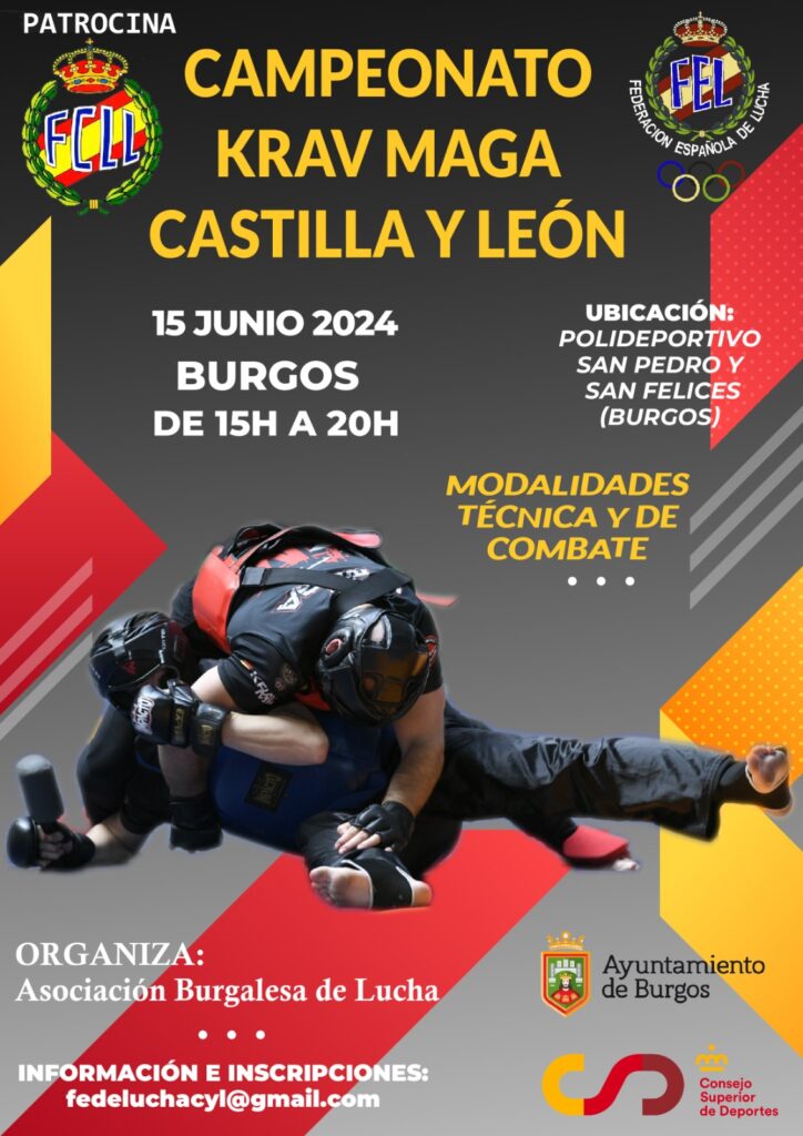 Cartel Campeonato Castilla y Leon KravMaga 2024