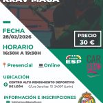 Cartel Curso árbitros de Krav Magá 2026