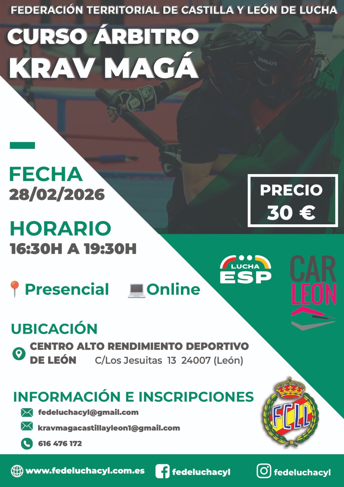 Cartel Curso árbitros de Krav Magá 2026