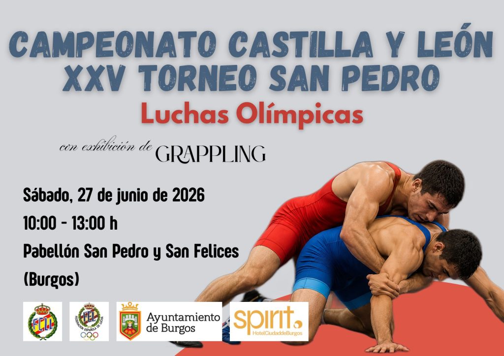 Cartel Campeonato de Castilla y León de Luchas Olímpicas, XXV torneo San Pedro 