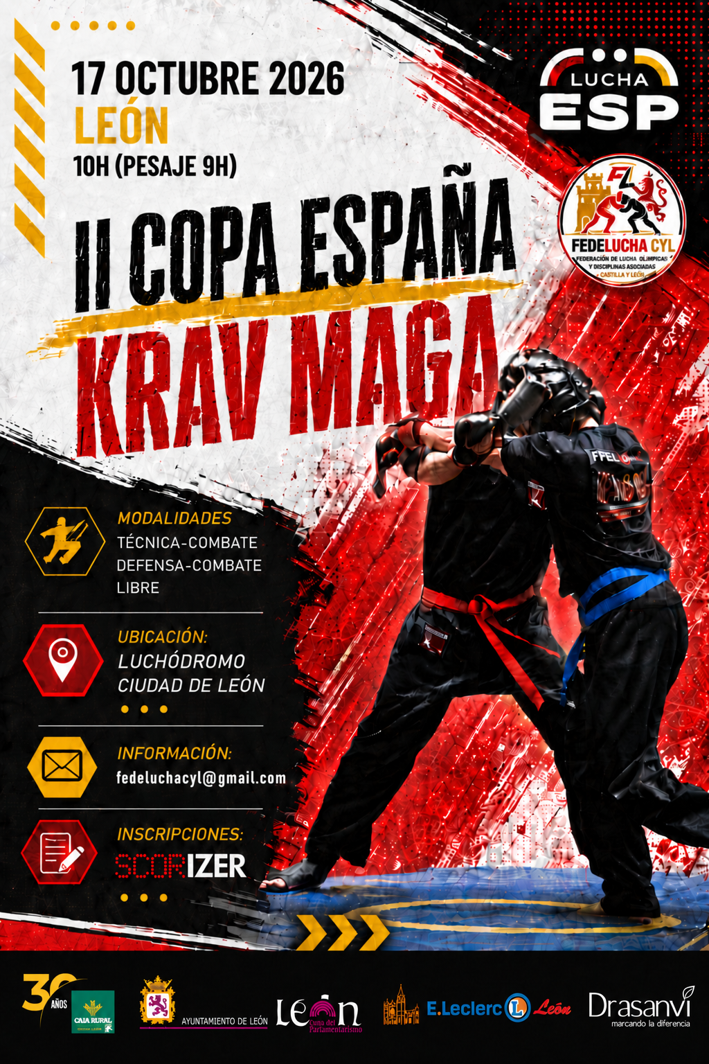 Cartel II Copa de España de Krav Maga 2026